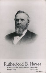 Rutherford B. Hayes, Nineteenth President Postcard