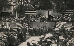 President Taft Speech in Ada Postcard