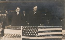 Selectman George Wormall introducing President Taft April 29th 1912 Attleboro, MA Presidents Godcmaux Postcard Postcard Postcard
