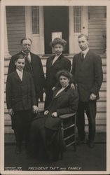 President Taft and Family Postcard