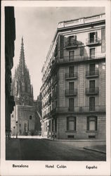 Street View in Barcelona Spain Postcard Postcard Postcard