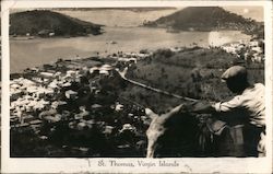 Bird's Eye view of St. Thomas Virgin Islands Caribbean Islands Postcard Postcard Postcard