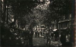 A Sidewalk in Barcelona Spain Foto Rotger Sintes Postcard Postcard Postcard