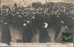 Funeral of Cardinal Richard Archbishop of Paris, 1908 Postcard