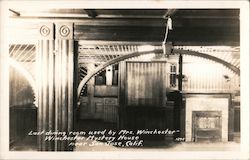Last Dining Room Used by Mrs. Winchester Postcard