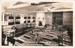 Norway's Ski Lodge - Golden Gate International Exposition 1939 Postcard