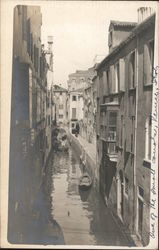 Gondolas in a Canal Venice, Italy Postcard Postcard Postcard