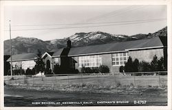 High School at Cedarville Postcard