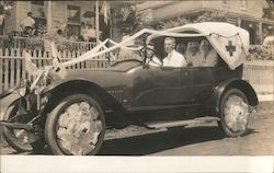 Red Cross Nurses, Parade Car Postcard