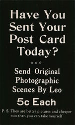 Have You Sent Your Post Card Today? Advertising Postcard Postcard Postcard