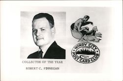 Robert C. Finnegan, Collector of the Year - Windy City Post Card Club Postcard