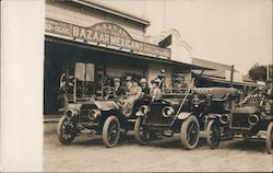 Cars on Main Street, Savin's Cigar Store Postcard