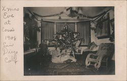 Xmas Eve at Cora's 1908 Postcard
