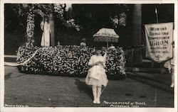 Tournament of Roses - A Young Child in the Garden Postcard