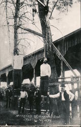 1892 Lynching of Ruggles Brothers Redding, CA J.G. Franklin Postcard Postcard 