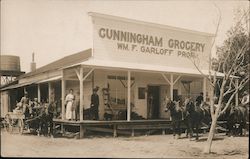 Rare: Cunningham Grocery, William F. Garloff Postcard