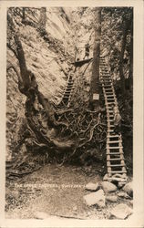 The Gorge Ladders - San Gabriel Mountains Switzer-land Postcard