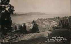 Angel Island as Seen From the Hills Sausalito, CA Postcard Postcard Postcard