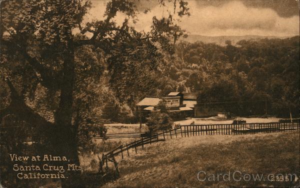 View at Alma, Santa Cruz Mts. California