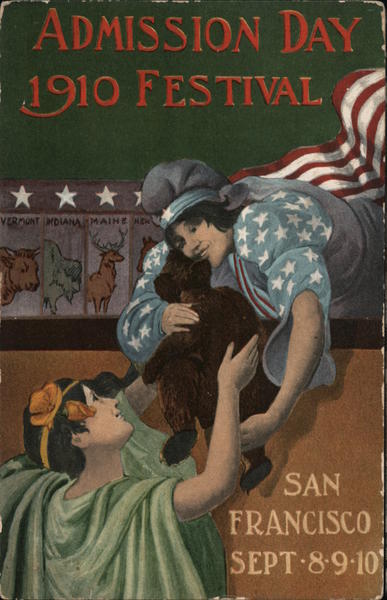 Admission Day 1910 Festival Sept 8-9-10 San Francisco California