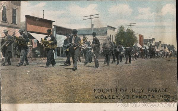 Fourth of July Parade 1907 Wolsey South Dakota