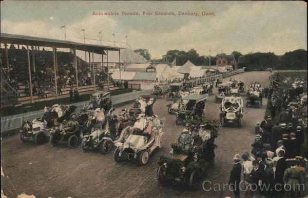 Automobile Parade, Fair Grounds Danbury Connecticut