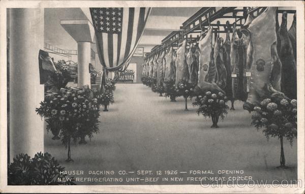 Hauser Packing Company Fresh Meat Cooler Los Angeles California