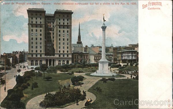 Hotel St. Francis and Union Square San Francisco California
