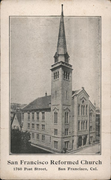 San Francisco Reformed Church, 1760 Post Street California