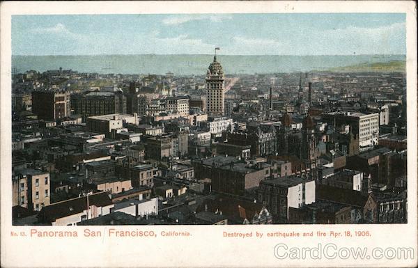 Panorama of City San Francisco California