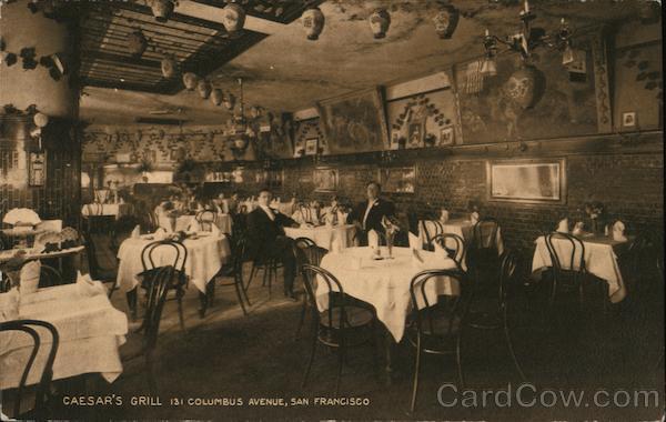 Caesar's Grill, 131 Columbus Avenue San Francisco California