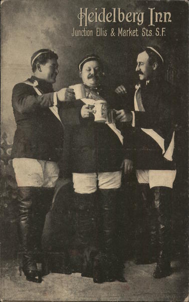 Heidelburg Inn, Ellis and Market Street San Francisco California