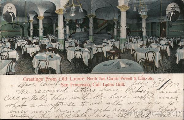 Old Louvre North East corner Powell & Ellis St San Francisco California