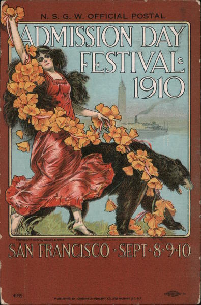 Admission Day Festival 1910 - September 8-9-10 San Francisco California