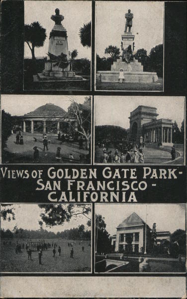 Views of Golden Gate Park San Francisco California
