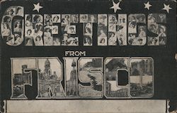 Greetings from Frisco Postcard