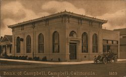 Bank of Campbell California Postcard Postcard Postcard