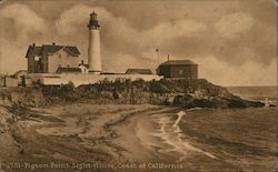 Pigeon Point Light House, Coast of California Pescadero, CA Postcard Postcard Postcard