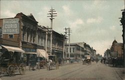 First and Santa Clara Streets Postcard