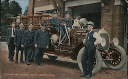 Central Fire Station Council Bluffs, IA Postcard Postcard Postcard