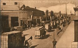 Apple Show Industrial Parade Watsonville, CA Postcard Postcard Postcard