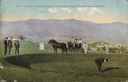 golfing at Potter Country Club - Hope Ranch Postcard