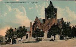 First Congregational Church Postcard