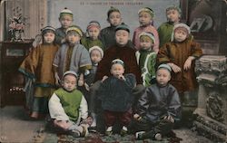 Group of Chinese Children Postcard Postcard Postcard