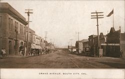 Grand Avenue South San Francisco, CA Postcard Postcard Postcard