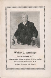 Walter J. Armitage Galway, NY Postcard Postcard Postcard