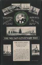 The Nelson Centenary 1905. Lord Nelson's Prayers. Postcard