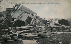 Hyde Park and East End tornado - Sunday, March 11, 1917 Postcard