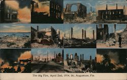 The Big Fire, April 2nd 1914 Postcard