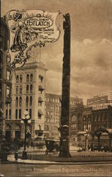 Totem Pole, Pioneer Square Postcard
